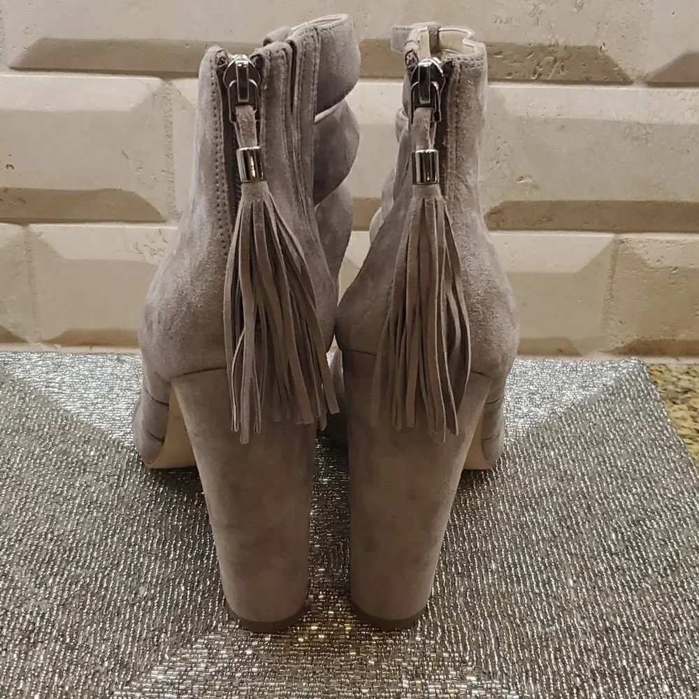 MARC FISHER Suede Caged Sandals - Size 10‎